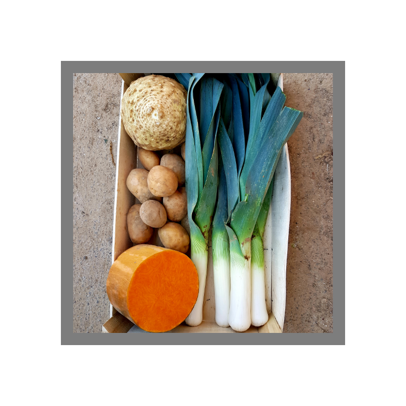 Panier de légumes composé